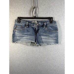 Forever Twenty One Shorts Juniors 9 Blue Denim Cutoff Frayed Casual Summer